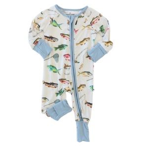 Caden Lane Gone Fishing Convertible Zip Romper